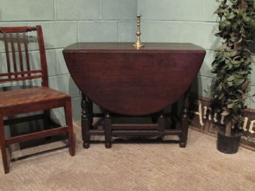 Antique 17th Century Charles 11 Country Oak Gateleg Dining Table C1680 Wemd14/4.1