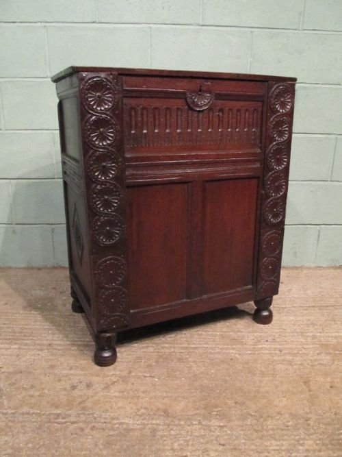 Antique Early Georgian Oak Food Cupboard Box C1720 W6738/16.1