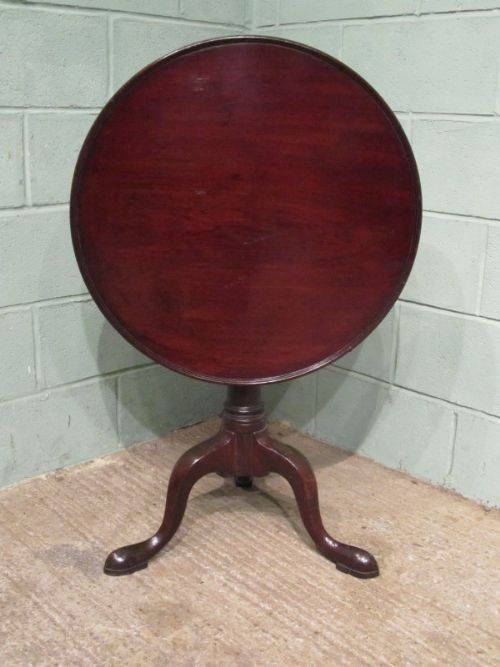 Antique Georgian Mahogany Tilt Top Table C1780 W6734/16.1