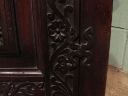 fig 1. ANTIQUE GEORGIAN COUNTRY OAK SIDEBOARD COFFER C1780 W6758/16.1