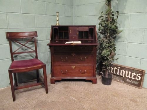 Antique Small Victorian Mahogany Bureau C1880 W6749/30.1