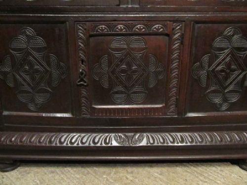 fig 1. ANTIQUE 17TH CENTURY OAK COURT CUPBOARD C1680 W6757/30.1