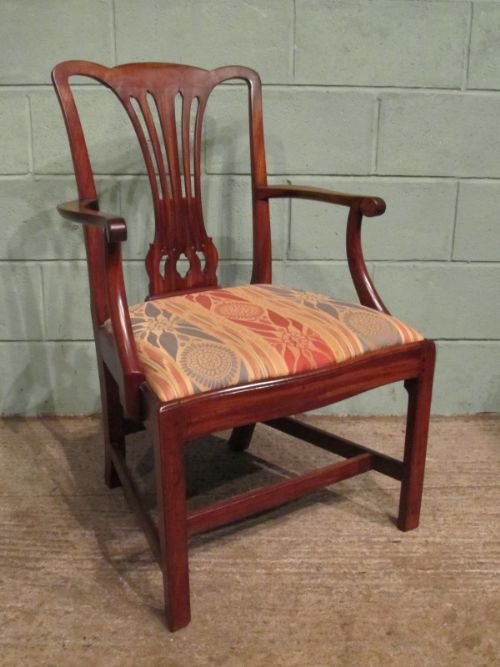 Antique Georgian Regency Mahogany Desk Elbow Chair C1800 W6766/30.1