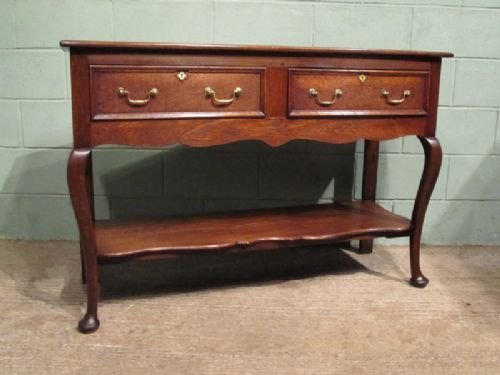 fig 2. ANTIQUE EARLY VICTORIAN OAK SIDEBOARD DRESSER BASE C1840 W6744/30.1