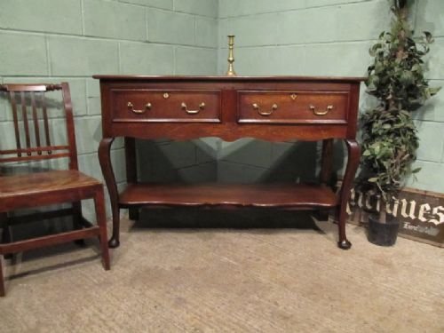 Antique Early Victorian Oak Sideboard Dresser Base C1840 W6744/30.1