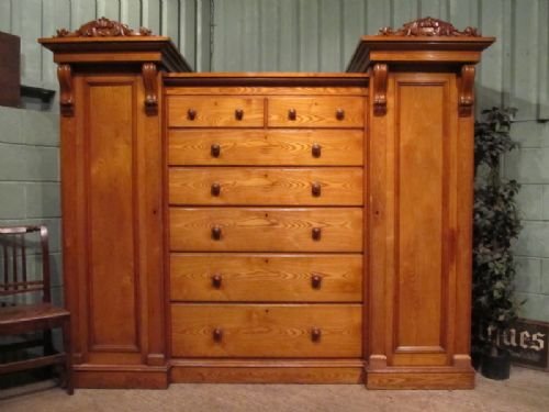 Antique William 1v Large Ash Wardrobe Compactum C1830 W6772/30.1