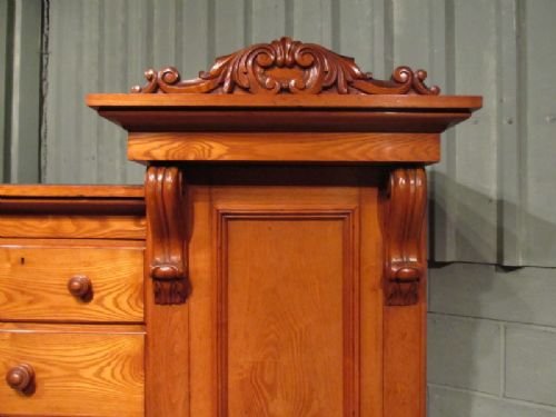 fig 1. ANTIQUE WILLIAM 1V LARGE ASH WARDROBE COMPACTUM C1830 W6772/30.1