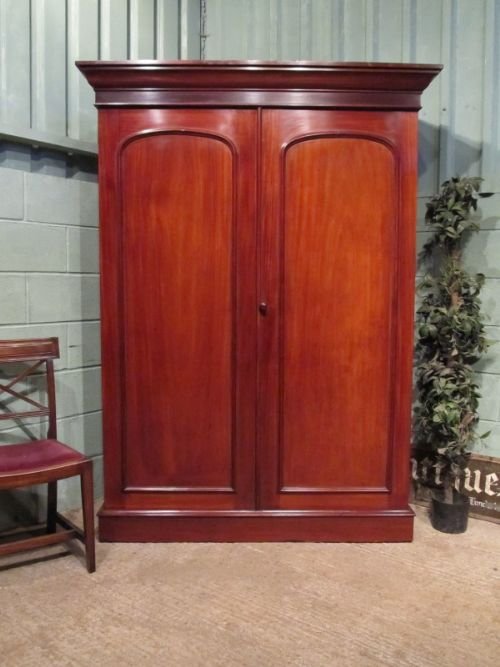 Antique Victorian Mahogany Double Wardrobe Compactum C1880 W6774/6.2