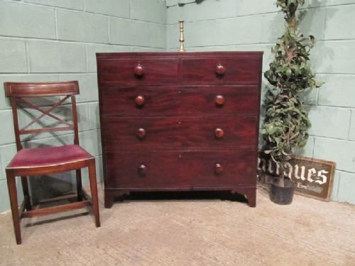 Antique Regency Mahogany Chest of Drawers C1820 W6779/6.2
