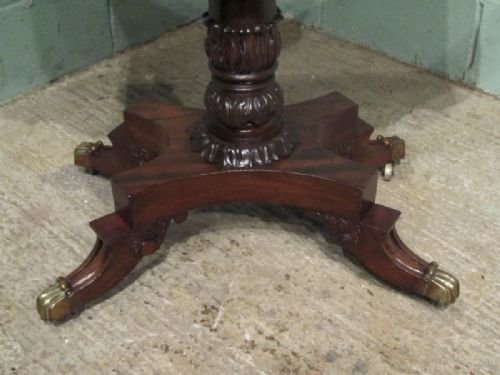 fig 2. ANTIQUE REGENCY FLAMED MAHOGANY FOLD OVER TEA TABLE C 1820 W6752/6.2
