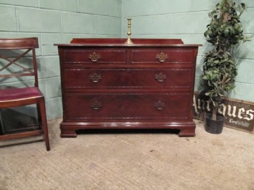 Antique Edwardian Mahogany Chippendale Chest of Drawers C1900 W6771/6.2