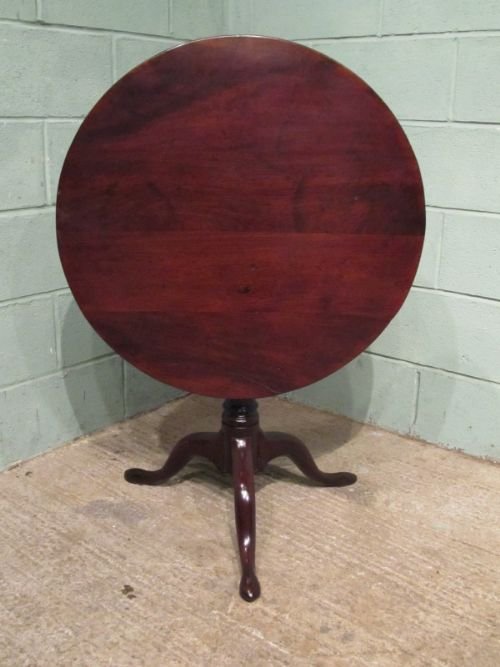 Antique Georgian Mahogany Bird Cage Tripod Table C1780 W6747/6.2