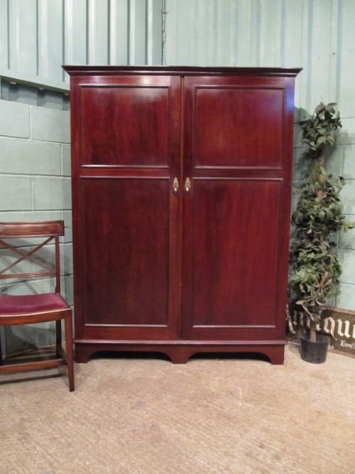 Antique Edwardian Mahogany Gentlemans Wardrobe Compactum C1900 W6795/13.2