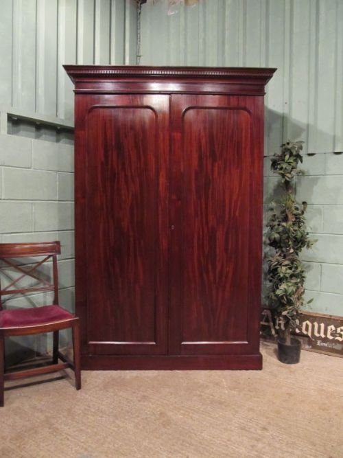 Antique Victorian Mahogany Double Wardrobe Compactum C1880 W6763/13.2
