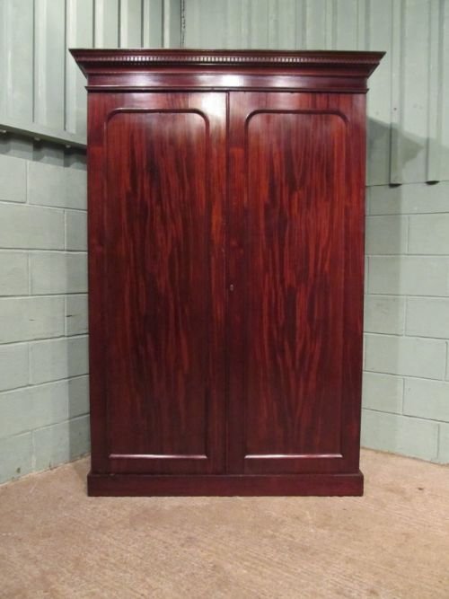 fig 1. ANTIQUE VICTORIAN MAHOGANY DOUBLE WARDROBE COMPACTUM C1880 W6763/13.2