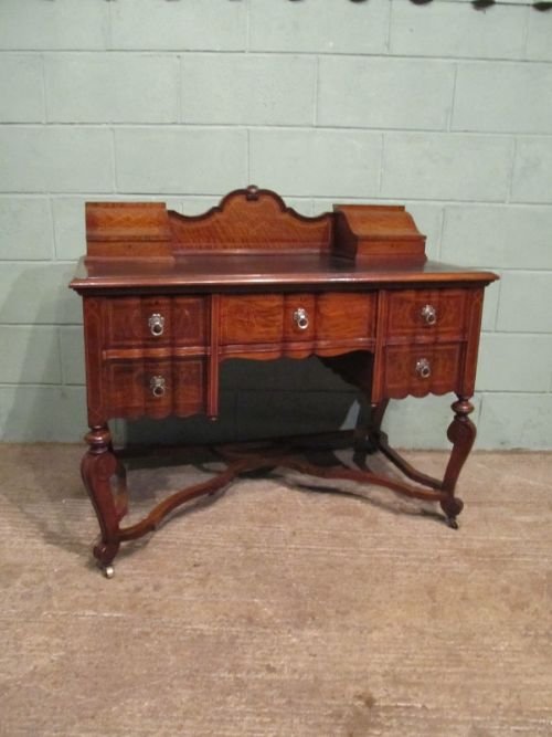 Antique Edwardian Inlaid Mahogany Writing Desk C1900 W6800/20.2