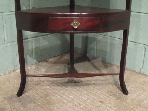 fig 2. ANTIQUE REGENCY MAHOGANY CORNER WASHSTAND C1800 W6800A/20.2