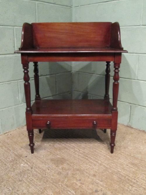 fig 1. Antique Victorian Mahogany Washstand C1860 w6730/27.2