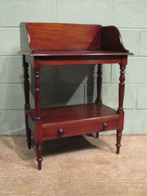 fig 2. Antique Victorian Mahogany Washstand C1860 w6730/27.2