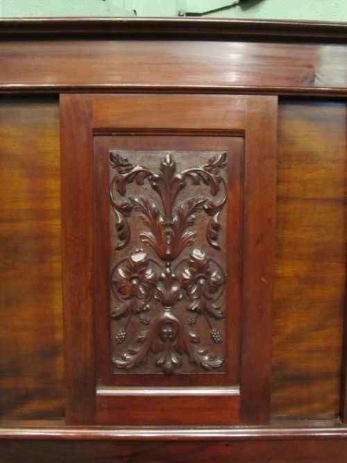 fig 2. ANTIQUE VICTORIAN ART NOUVEAU MAHOGANY DOUBLE BED C1890 W6809/27.2