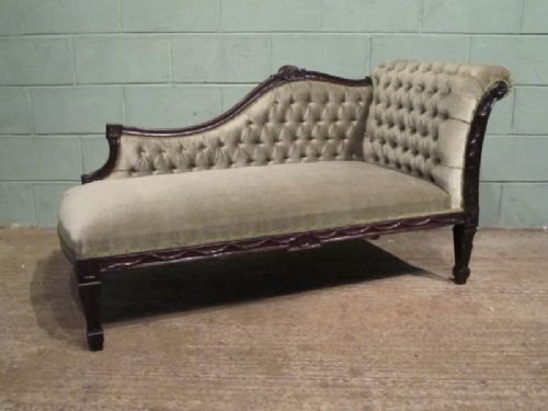 Antique Victorian Mahogany Chaise Longue C1890 W6830/27.2