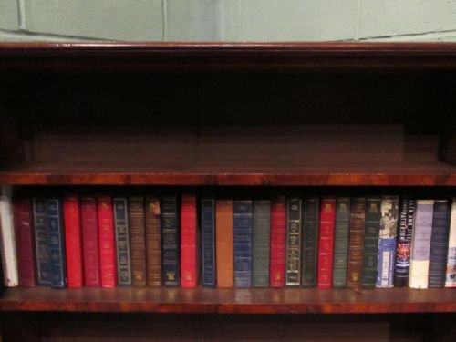 fig 2. ANTIQUE VICTORIAN WALNUT OPEN BOOKCASE C1880 W6866/19.3