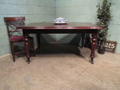 Antique Victorian Mahogany Dining Table C1880 W6867/19.3