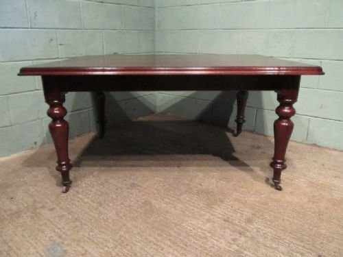 fig 1. ANTIQUE VICTORIAN MAHOGANY DINING TABLE C1880 W6867/19.3