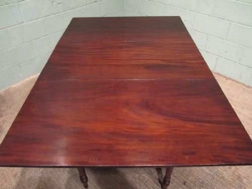 Antique Large Regency Mahogany Drop Leaf Dining Table C1820 W6870/19.3