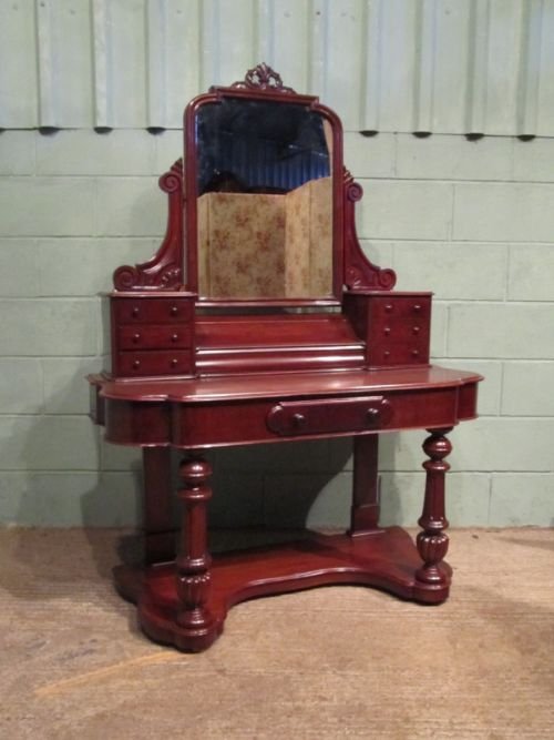 fig 1. ANTIQUE VICTORIAN MAHOGANY DUCHESSE DRESSING TABLE (MATCHING WASHSTAND AVAIL)