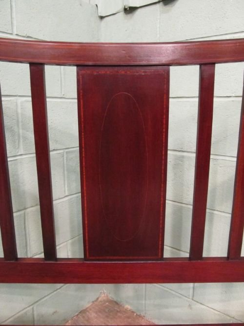 fig 2. ANTIQUE EDWARDIAN MAHOGANY INLAID DOUBLE BED C1900 6862/26.3