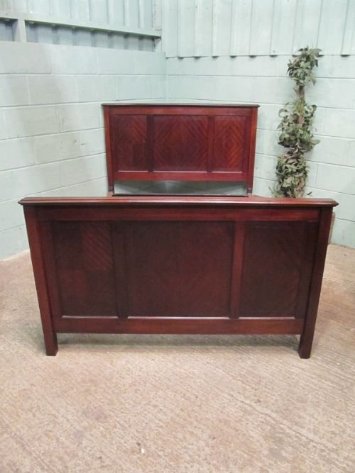 fig 1. ANTIQUE EDWARDIAN MAHOGANY DOUBLE BED C1900 W6760/26.3