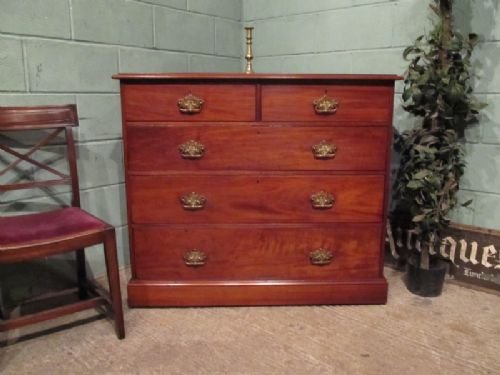 Antique Victorian Mahogany Chest of Drawers C1890 W6884/2.4