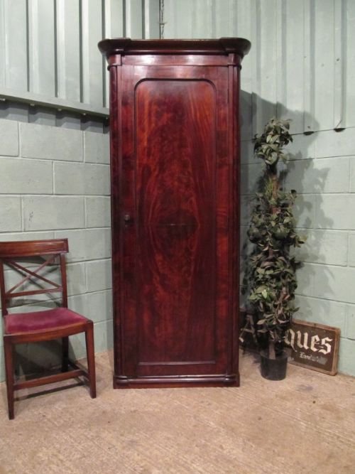 Antique Victorian Mahogany Single Wardrobe C1880 W6885/2.4