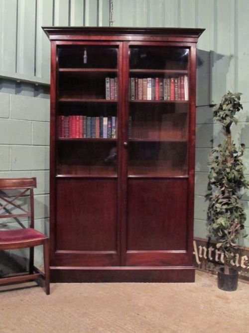 Antique Victorian Mahogany Library Bookcase C1880 W6890/2.4
