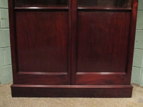 fig 2. ANTIQUE VICTORIAN MAHOGANY LIBRARY BOOKCASE C1880 W6890/2.4