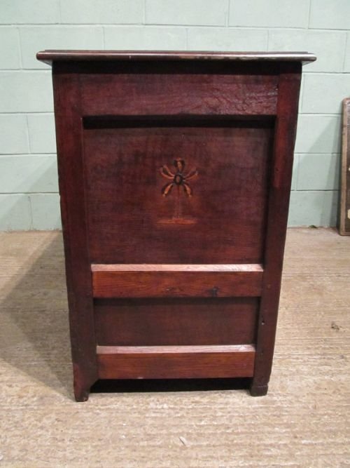 fig 1. ANTIQUE GEORGIAN CARVED OAK CHEST OF DRAWERS C1780 W6891/9.4