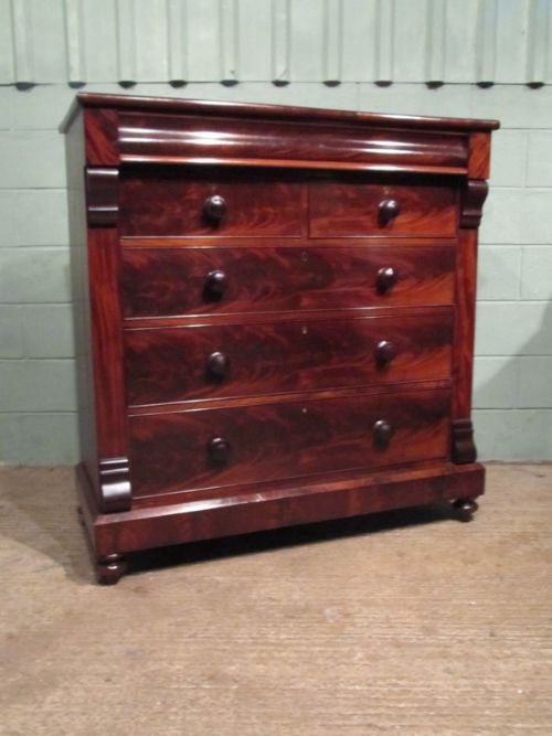 fig 1. ANTIQUE VICTORIAN MAHOGANY SCOTCH CHEST OF DRAWERS C1860. W6878/16.4