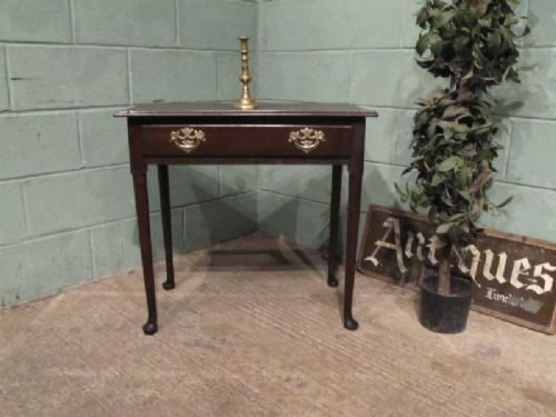 fig 1. ANTIQUE GEORGIAN COUNTRY OAK TABLE DESK C1780 W6294/14.3