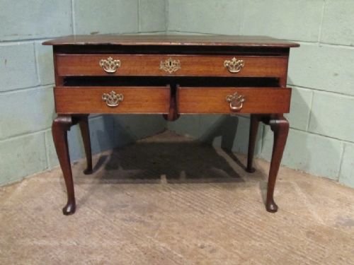 fig 1. ANTIQUE GEORGIAN OAK LOWBOY C1780 W6507/2.7