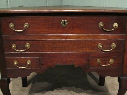 fig 1. ANTIQUE GEORGIAN COUNTRY OAK LOWBOY C1780 W6487/26.6