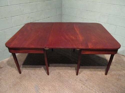Antique Regency Mahogany 'D' End Extending Dining Table C1800 W6901/16.4