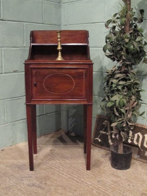 fig 1. ANTIQUE REGENCY MAHOGANY NIGHT STAND C1820 W6913/16.4