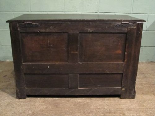 fig 1. ANTIQUE GEORGIAN COUNTRY OAK MULE CHEST  COFFER C1780 W6910/1.5