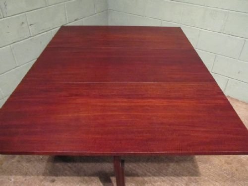 Antique Georgian Cuban Mahogany Drop Leaf Dining Table Seats 8-10 C1780 W6902/1.5
