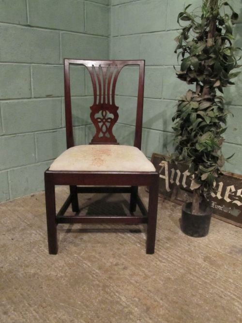 Antique Georgian Mahogany Side Chair C1780 W6847/1.5