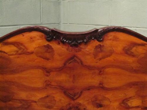 fig 1. ANTIQUE ITALIAN BURR WALNUT KING SIZE BED C1910 W6928/7.5
