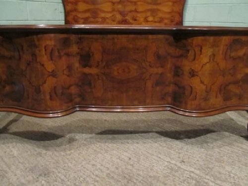 fig 2. ANTIQUE ITALIAN BURR WALNUT KING SIZE BED C1910 W6928/7.5
