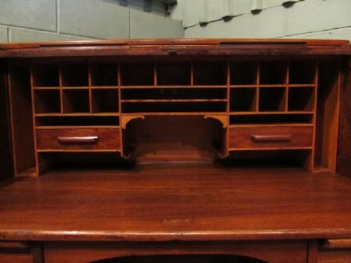 fig 2. ANTIQUE VICTORIAN OAK ROLL TOP DESK C1890 W6941/14.5