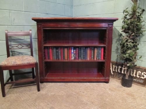 Antique William 1v Mahogany Open Bookcase C1830 W6920/14.5